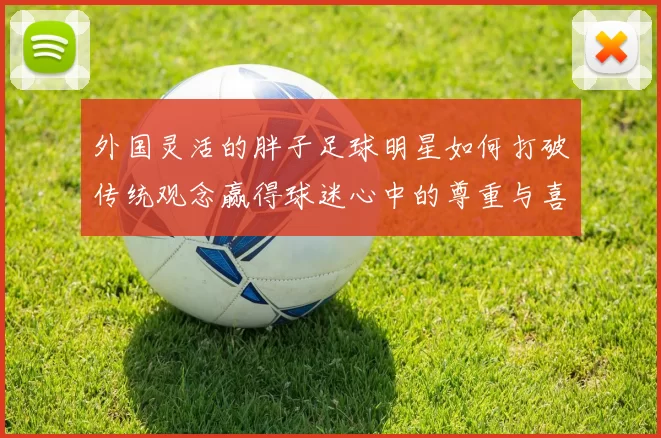 外国灵活的胖子足球明星如何打破传统观念赢得球迷心中的尊重与喜爱