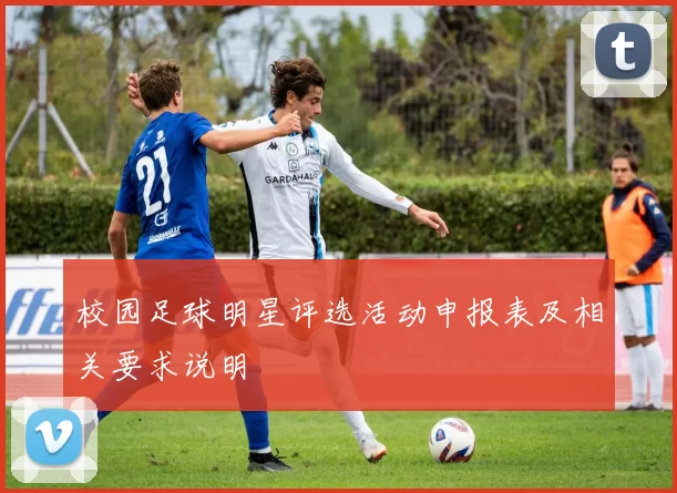 校园足球明星评选活动申报表及相关要求说明